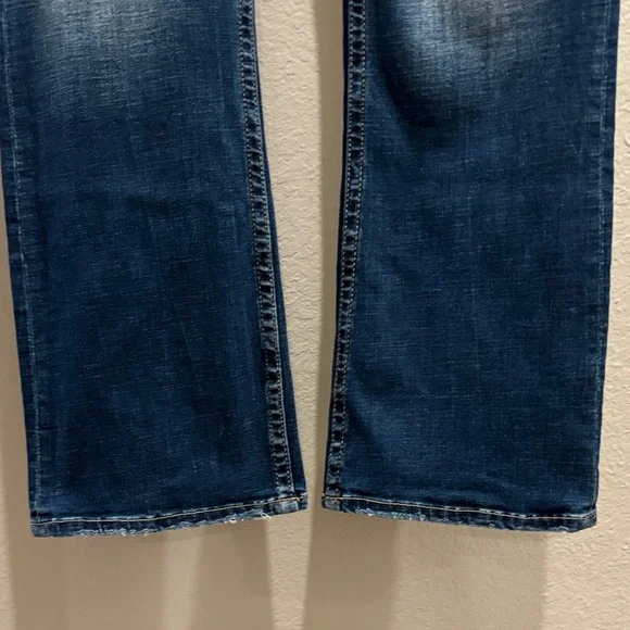 BKE Dark Blue Bootcut Jeans - Picture 4 of 11